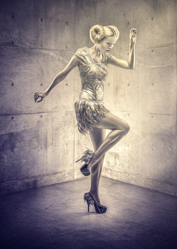 compositing post-production digital painting retouch model girl woman dress color colour light