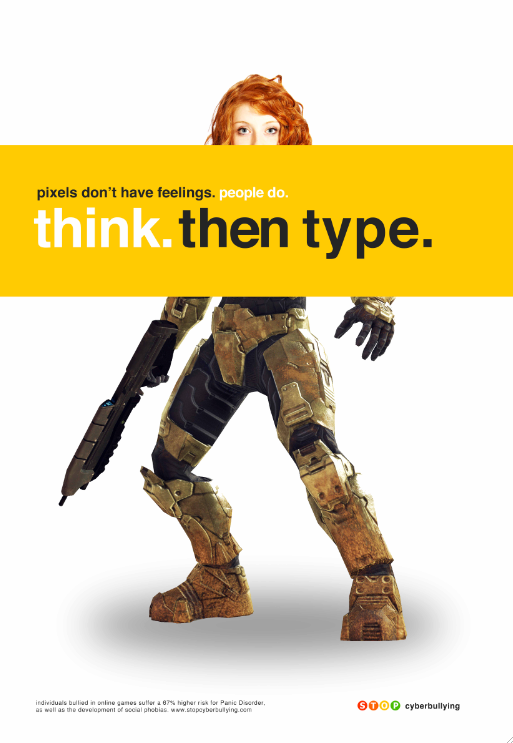 cyber bullying ONLINE SAFETY the internet poster think then type semiotics travis poffenberger