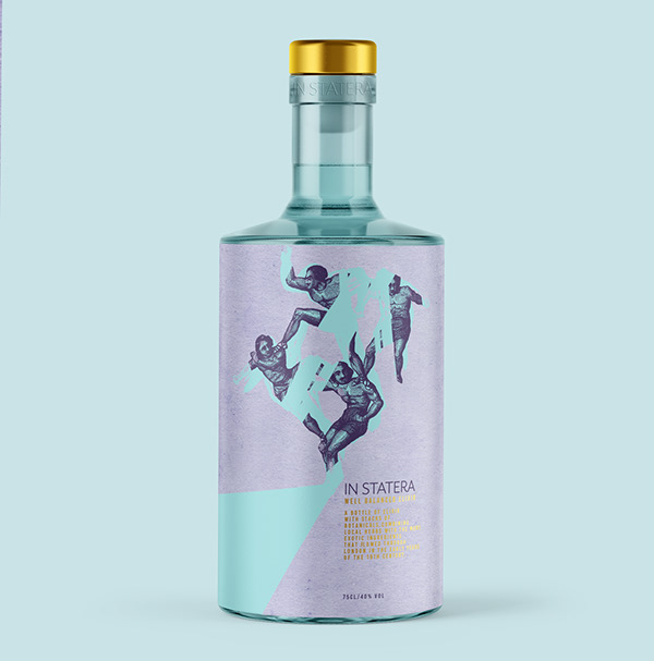 packaging design - Alcohol elixir label - Instatera