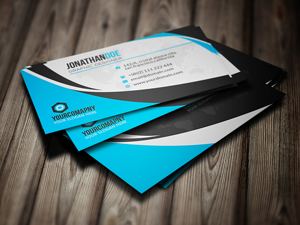 blue clean corporate creative design modern Office personal sleek freebie free business card behance business card free print desing latest freebie cistal free design