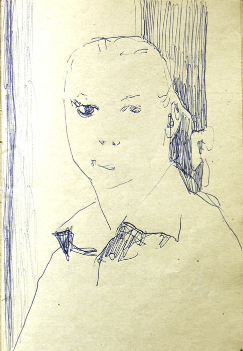 portrait sketch sketchbook