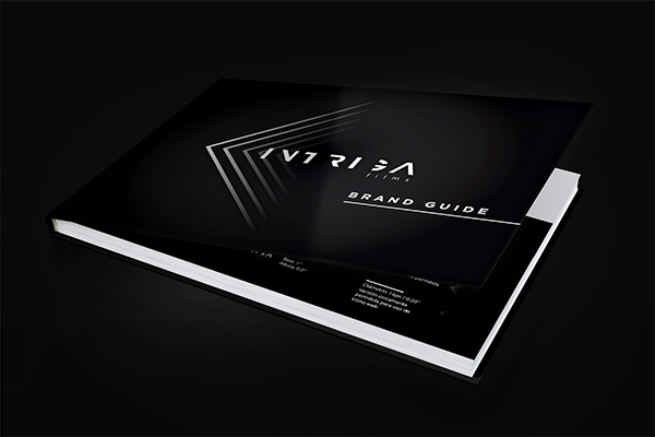 intriga films producer video black White b&w minimalistic gotham Manual de Marca brand book brand guide brand