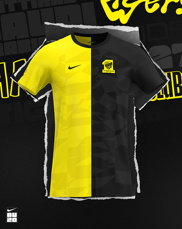 Al ittihad saudi arabia kit concept x NIKE