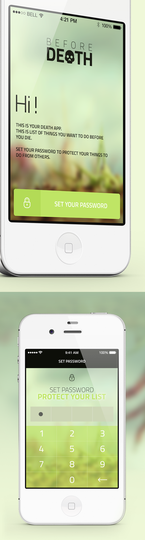iphone app ios apple design UI radziu user interface application mobile