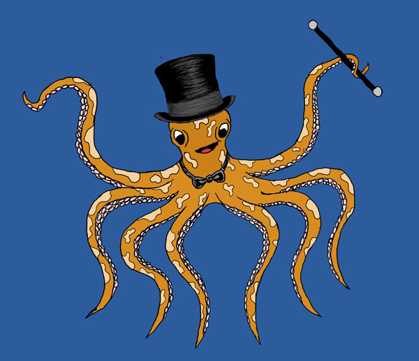 octopus dancing animal Character Fun hybrid Anthropomorphism