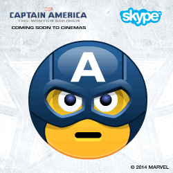 captain america emoticons Skype winter soldier Emoji
