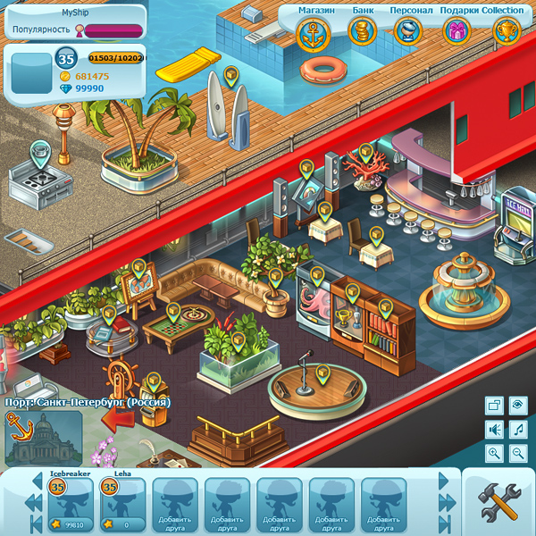 Social game social network game game Isometric