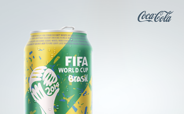 FIFA world cup coca cola cocacola Coca-Cola can design concept soda coke fresh Brazil Copa
