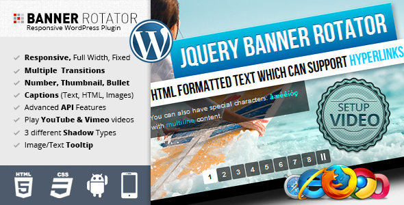 jquery banner rotator slideshow plugin wordpress flashblue smooth Transition speed easing Responsive