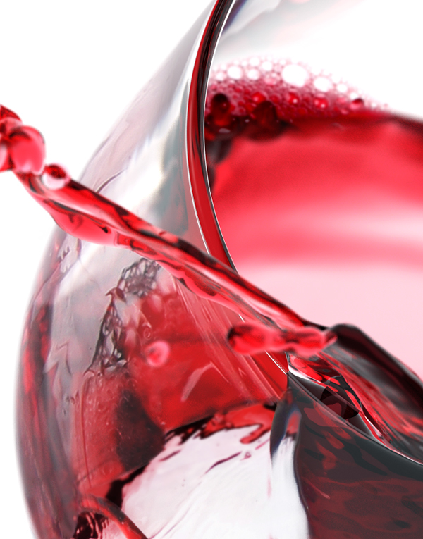 CGI  wine drink  glass  liquid 3D beverage alcohol White Wine  red wine