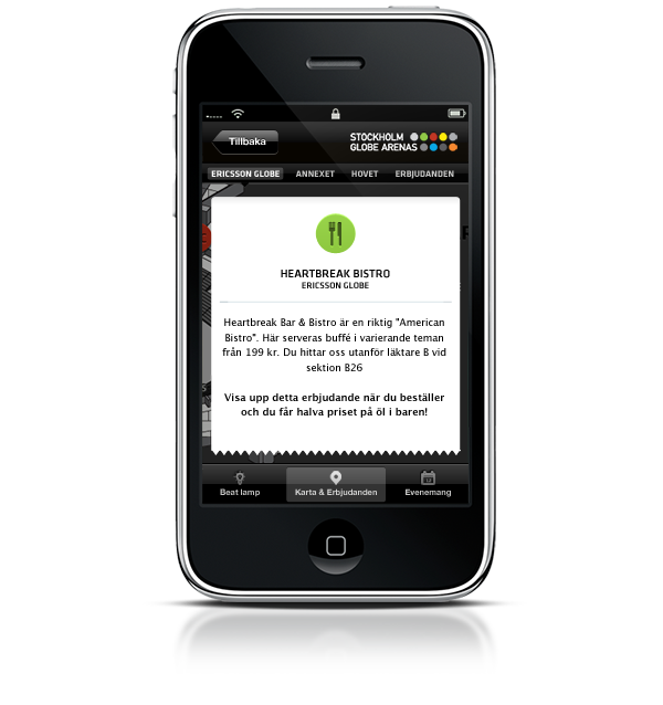 Stockholm Globe Arenas iphone app app Events iphone