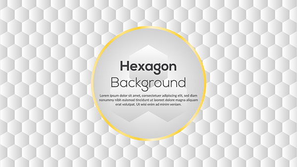 Abstract Paper Hexagon White Background