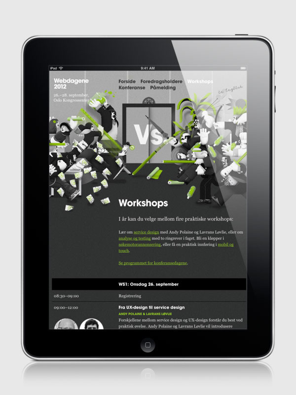 geometric crowded webdagene fight dinamic funny green Responsive parallax tablet smartphone Web