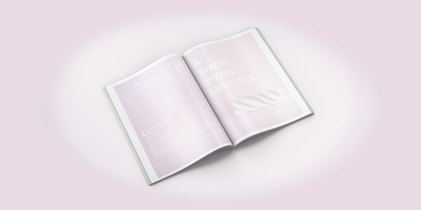 sweet pink soft magazine ADV caramella delicious glamour pretty