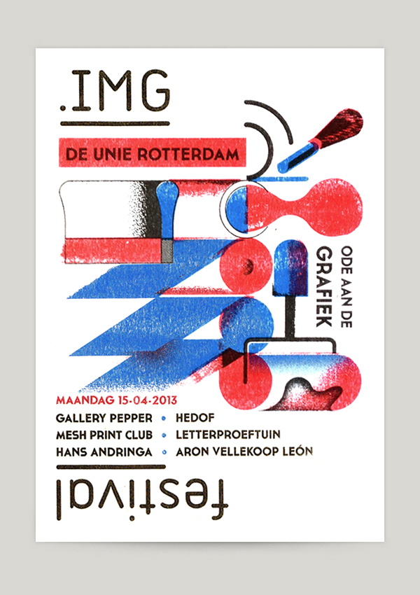 Riso prints Invitation flyer poster img symposium