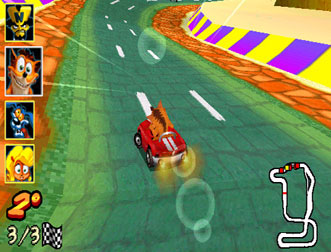 game iphone zeebo crash crash bandicoot kart race