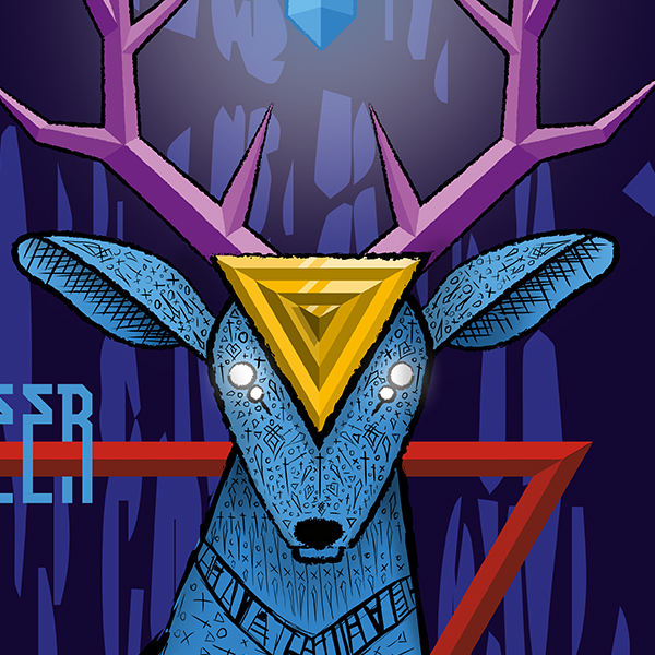 materialization deer materialización venado kioshi peru Hipster triangle