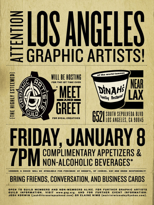 Graphic Artists Guild flyer Layout