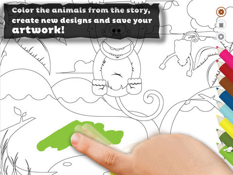 Amazonas  ipad  ipad app  app interactive  multimedia  game   children  book  digital  paint