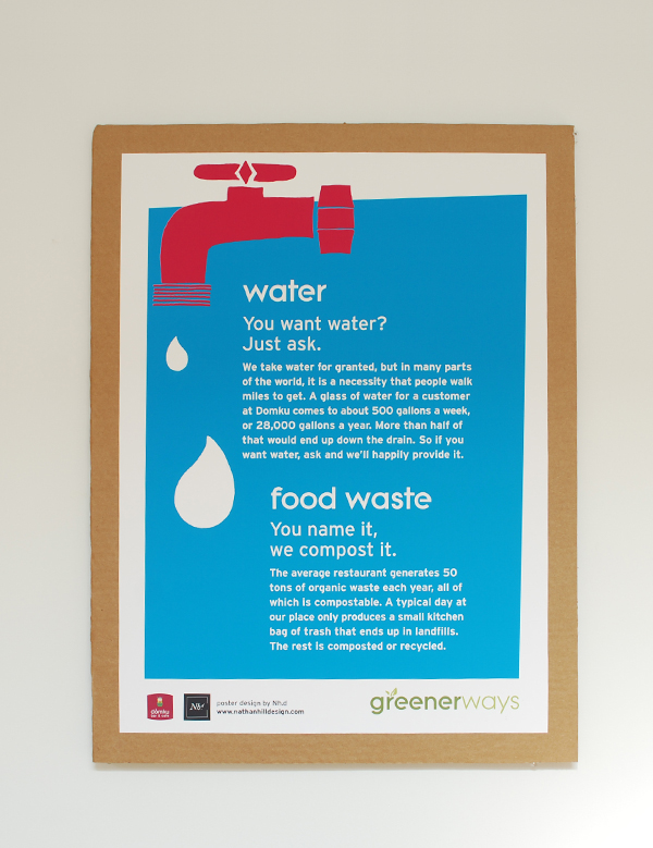 greenerways organic healthy Food  domku restaurant posters clean minimal energetic vibrant