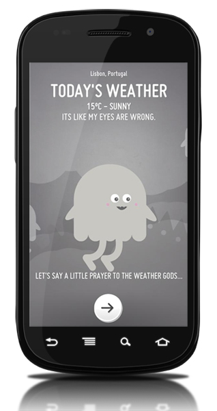 android weather optimistic mobile development iphone iPad ios