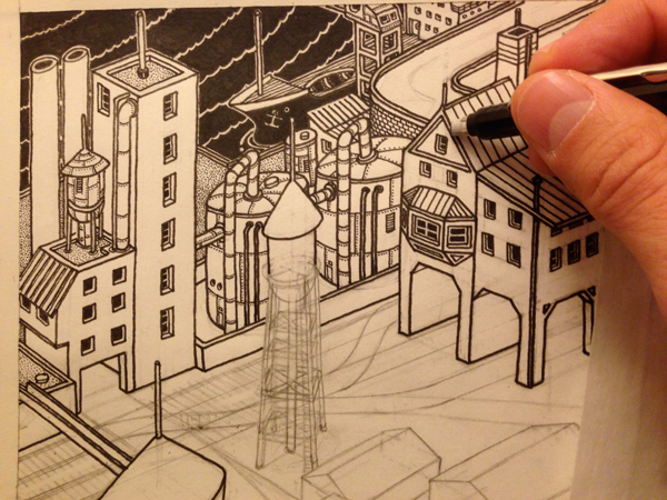 sketchbook sakura pigma micron urban sketching