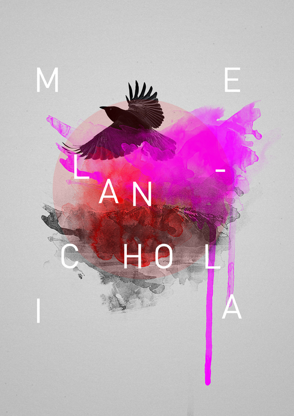 contemporary euphoria melancholia poster personal minimal
