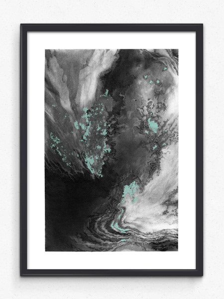 techno poster graphite abstract tempest maelstrom Marble flux electro minimal Paris French