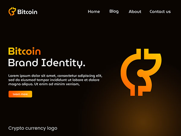 Bitcoin - Crypto coin - Currency logo