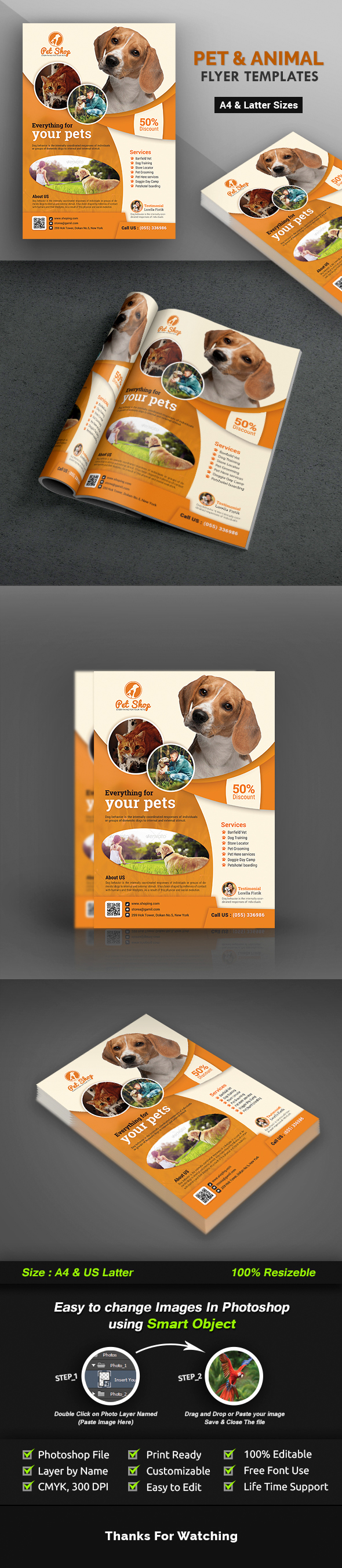 ads animal Pet birds cats dogs pet food flyer pet magazine ad FREE flyer pet flyer