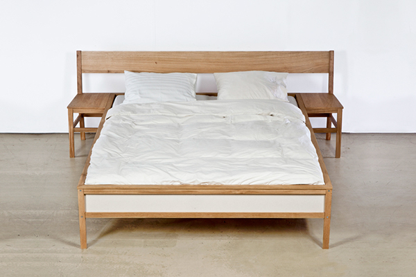 bed furniture handmade hybrid oak