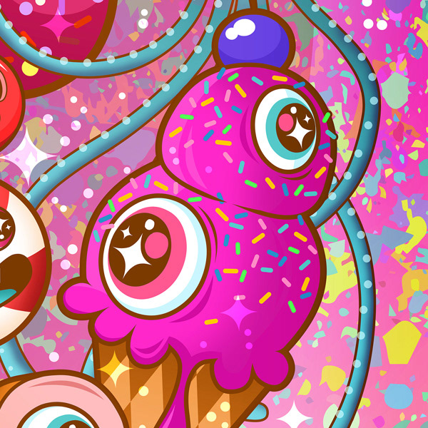 Candy Character design  cute ILLUSTRATION  kawaii rainbow