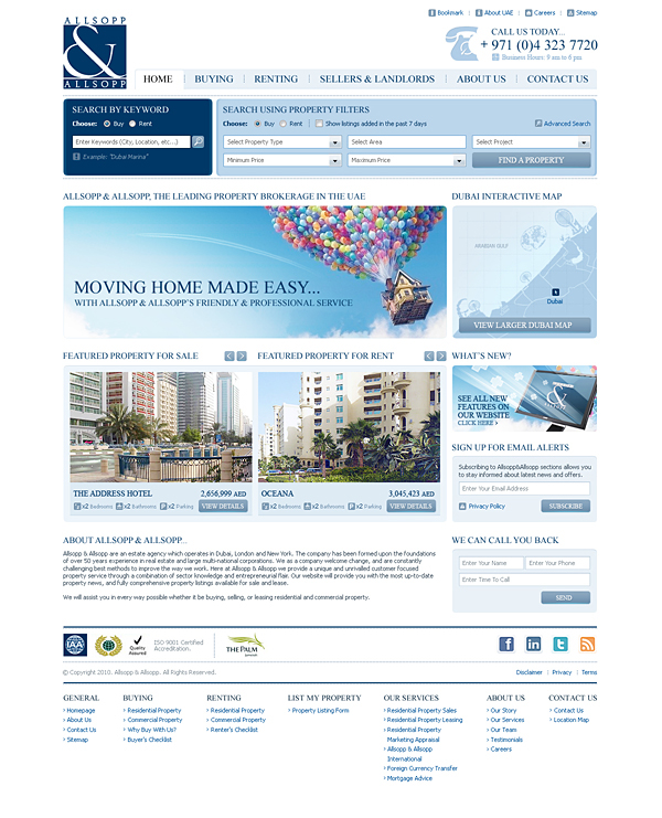 comercial corporate Web site