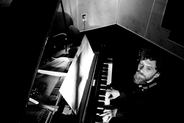 simone giuliani Composer studio Pianist Piano black and white contrast
