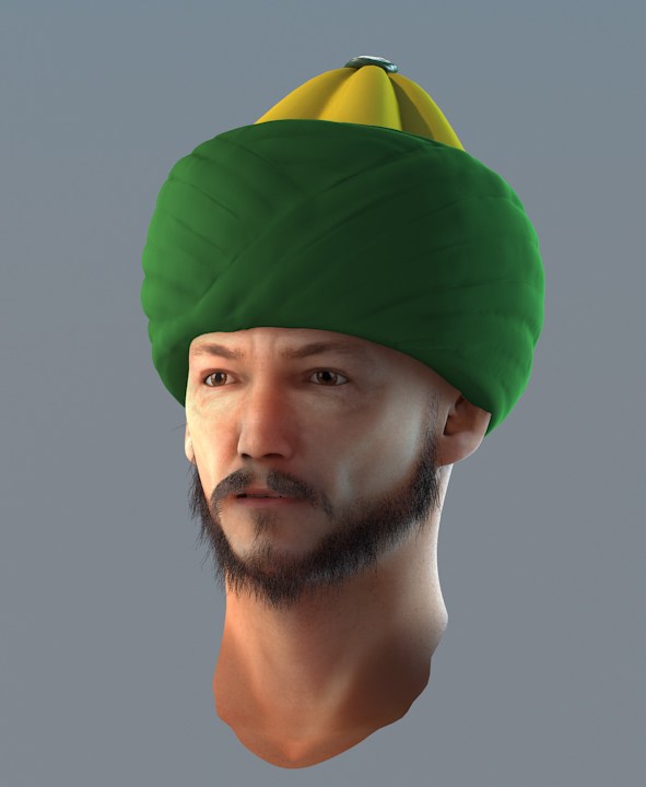 3D ottoman turkish characters Hero Osmanli historical tarihi belgesel Documentary  3D model
