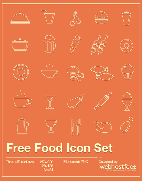 icon set food icon