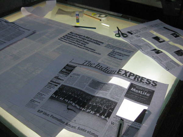 newspaper information design Layout