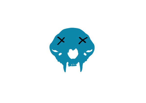 skulls colour 2D cute dead death flat concept