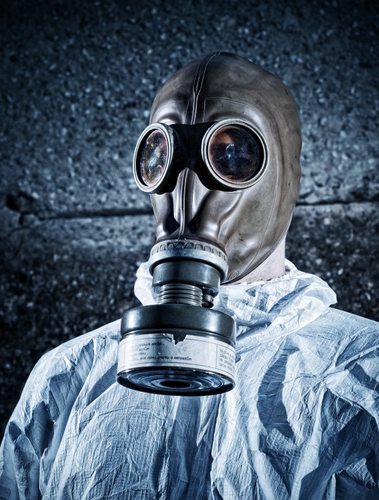 apocalypse Gas mask War ligt portrait man action