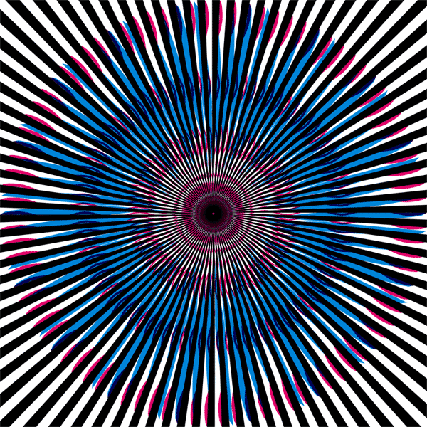 gianni sarcone kinegram   optical illusion Dynamic visual effect pop''art