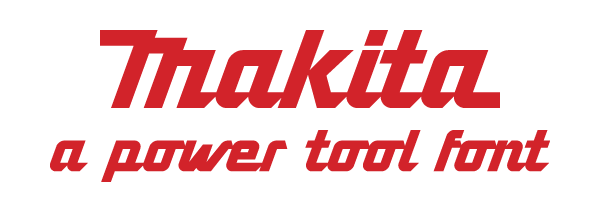 Makita - Logotype Font on Pantone Canvas Gallery
