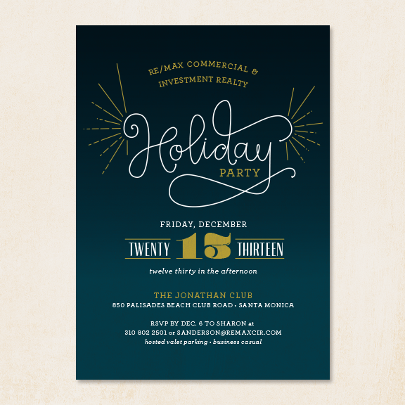 lettering party invitation Invitation holiday party art deco HAND LETTERING