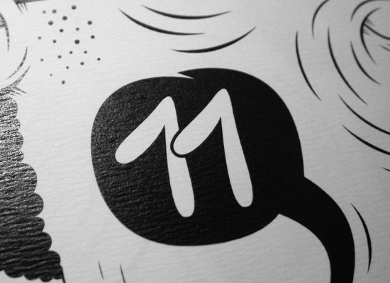 hellofreaks book faces ans names black and white handmade typography