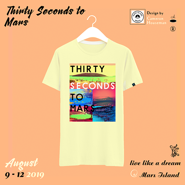Thirty Seconds To Mars Mars Island 2019 T S Poster On