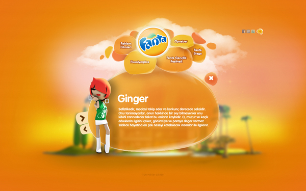 fanta Turkey orange Coca-Cola coca cola coke company corporate Website Web site official bubble Character digital