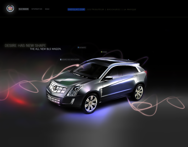 vilmar fernandes postpixel BLS cadillac car Interface Layout UI ux Webdesign