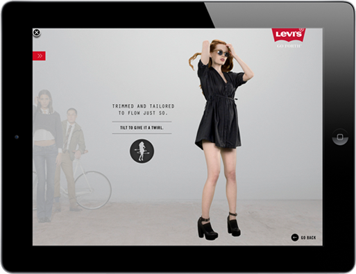 levi's Clothing Website iAd digital campaign Style