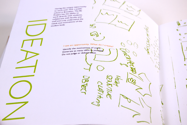 non profit Production graphics Collateral book design Education design thinking