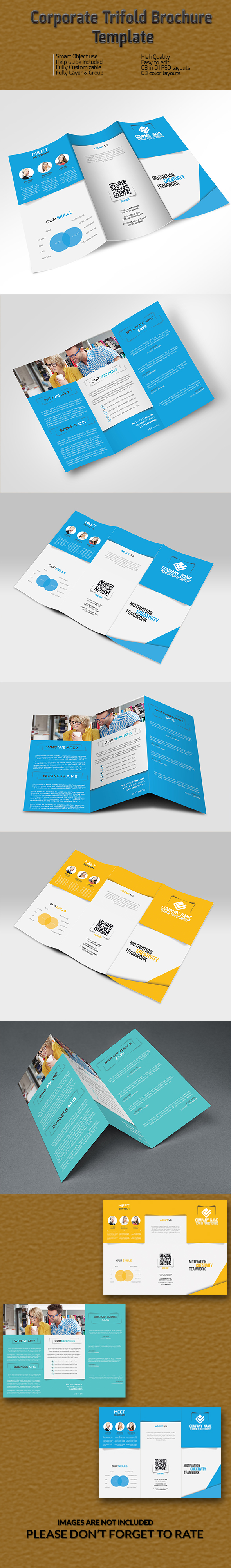 trifold brochure trifold template