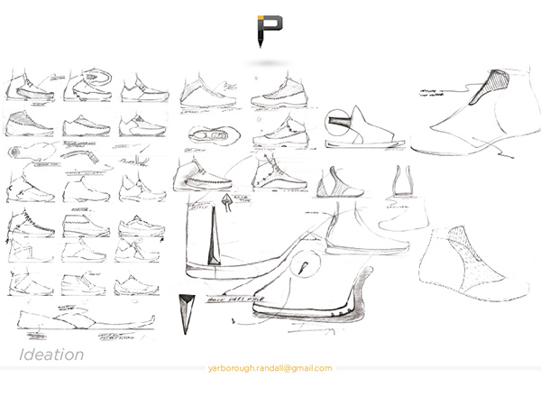 footwear Pensole two ten sneaker footwear design Portland rit UF kohls rendering concept